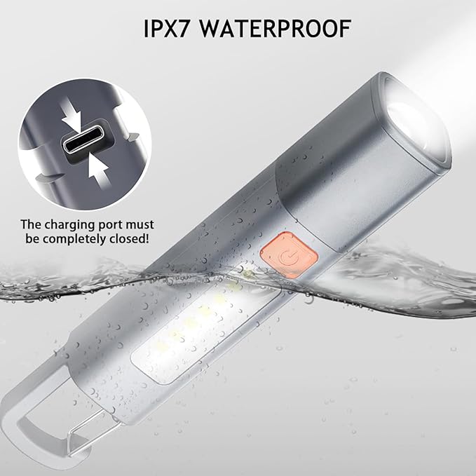 Rechargeable LED Flashlights High Lumens, 20,000 Lumens Super Bright Flashlight with USB Cable and Hook, 3 Modes, Waterproof Flash Light Handheld Powerful Flashlight for Home Camping Emergencies