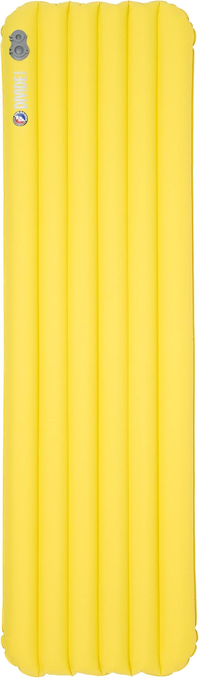 Big Agnes Divide Insulated | Lightweight, Compact, 3-Season Air Chamber Sleeping Pad, Petite, Warm Olive