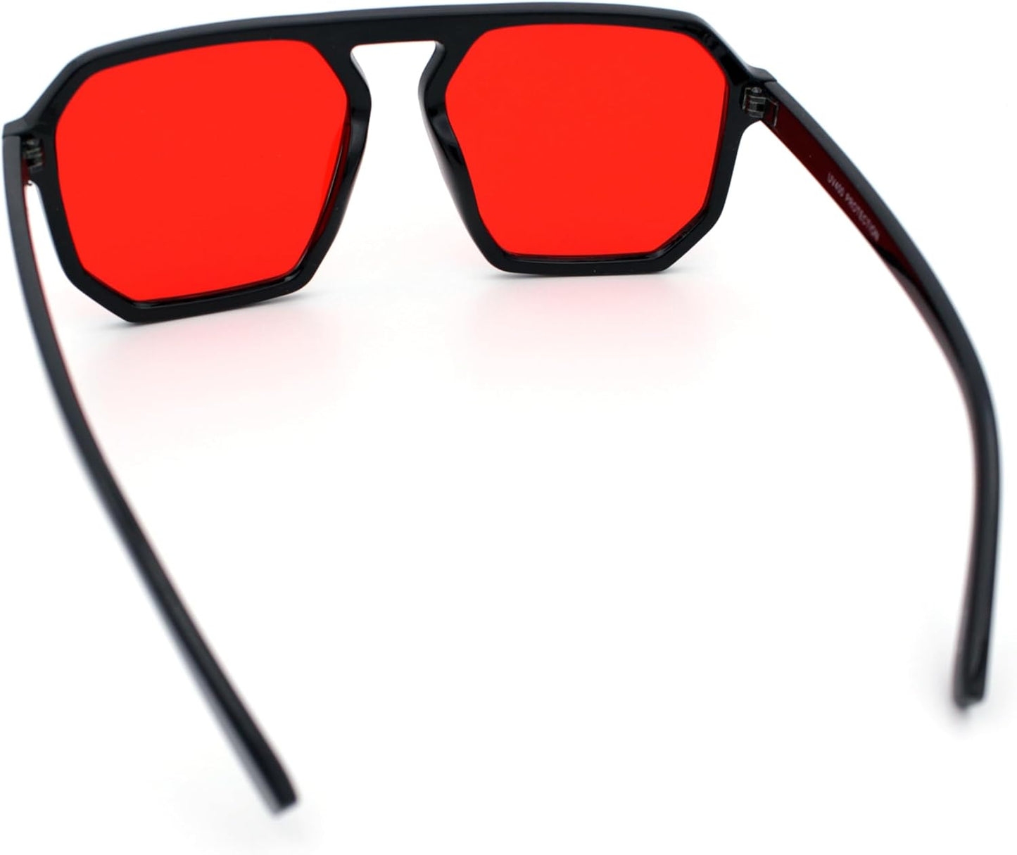 SA106 Mens Octagon Geometric Plastic Racer Mob Pilots Sunglasses