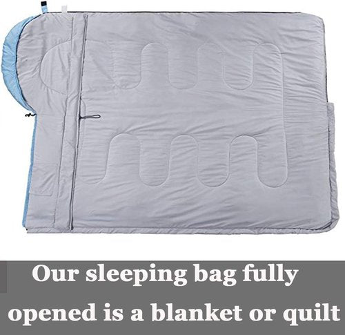 3-4 Season Sleeping Bag for Adults & Kids, Lightweight Warm Cold Weather Camping Bag with Waterproof Compression Sack – Portable for Hiking, Backpacking, Traveling & Outdoor Adventures