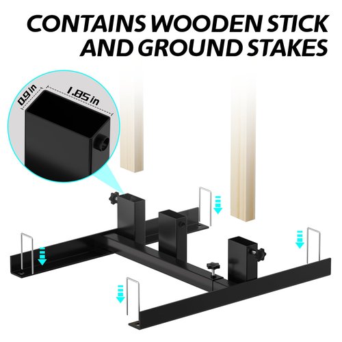 Urban Deco Shooting Target Stand with Wooden Board - for Paper Target Sheet Archery Cardboard Targets,Target Holder for Shooting with Adjustable Base - H Shape - USPSA/IPSC - IDPA Practice, 2 Pack