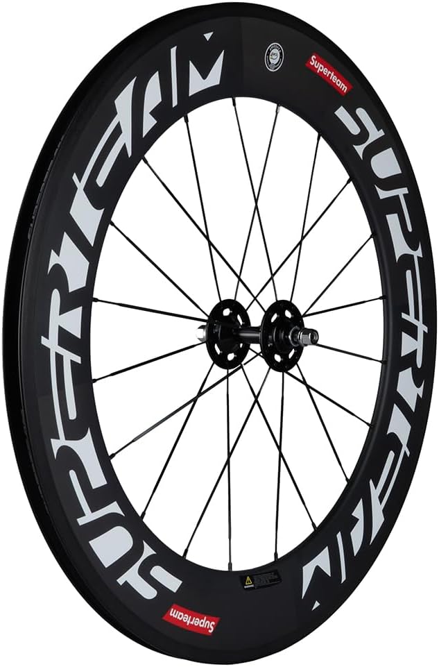 Superteam 88mm Carbon Clincher Fixed Gear Bike Wheelset 23mm Single Speed Wheel