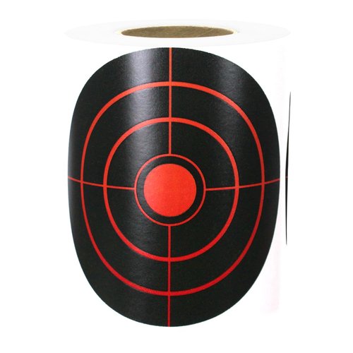 Splatter Targets for Shooting, 4-inch Self Adhesive Shooting Targets Stickers, 200/roll, Highly Visible Instant Feedback Fluorescent Yellow Impact for BB Gun, Pellet Gun, Airsoft