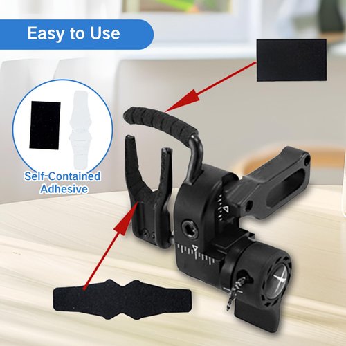 NIIIYTYB 4 Set Arrow Rest Felt Arrow Drop Away Tape Quality Design for Compound Bows, Recurve Bows Archery Grip Sight Felt Pad Anti-Slip Sticker for HDX Arrow Rest