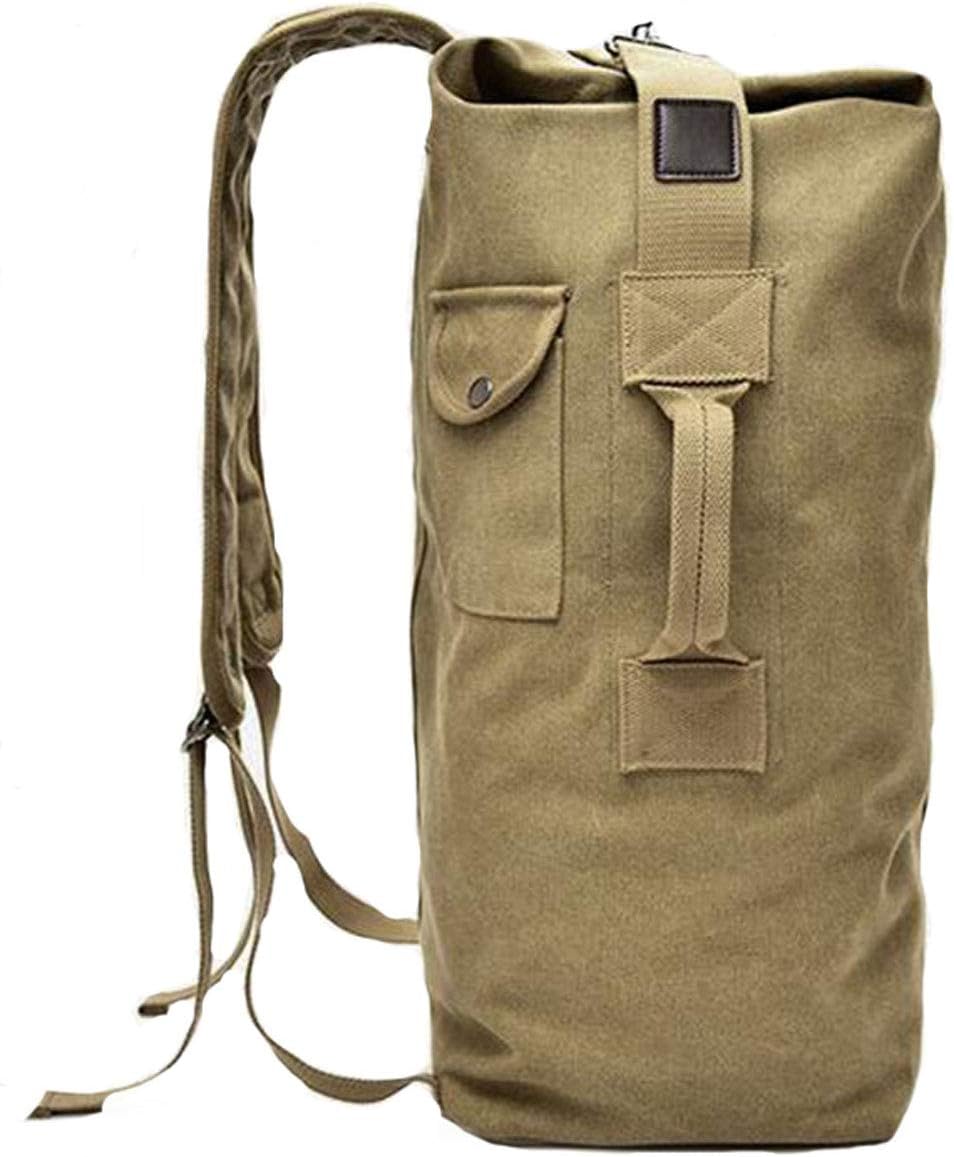 Military Duffel Bag Top Load Double Strap Canvas Backpack Army Travel Big Size