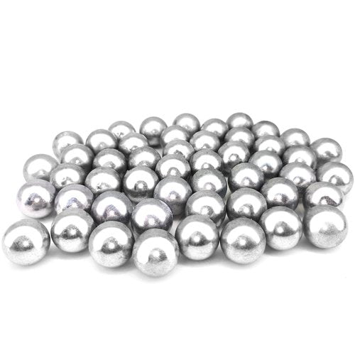 Buffalo Warrior 100 Pcs 7.3g Tough Aluminum Ammo Non-Lethal Solid Paintball 68 Caliber self-Defense Ball Kinetic Energy Projectile Home Defense and Target Practice, Suitable for Byrna SD, HD and LE