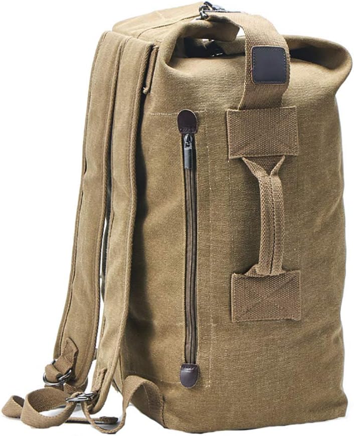 Military Duffel Bag Top Load Double Strap Canvas Backpack Army Travel Big Size