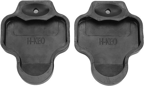 Dioche Cleat Cover, Black Rubber Pedal Cleat Protective Cover Riding Shoes Part 1 Pair(H-KEO)