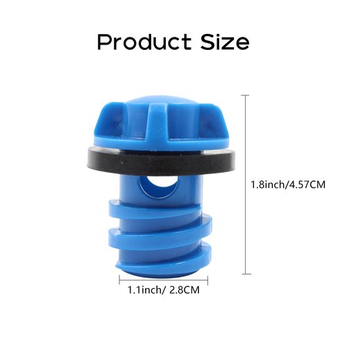 PDETVEO Dark Blue Cooler Drain Plugs, Cooler Plug Replacement Accessories for Yeti and Most Brands of Leak-Proof Designs