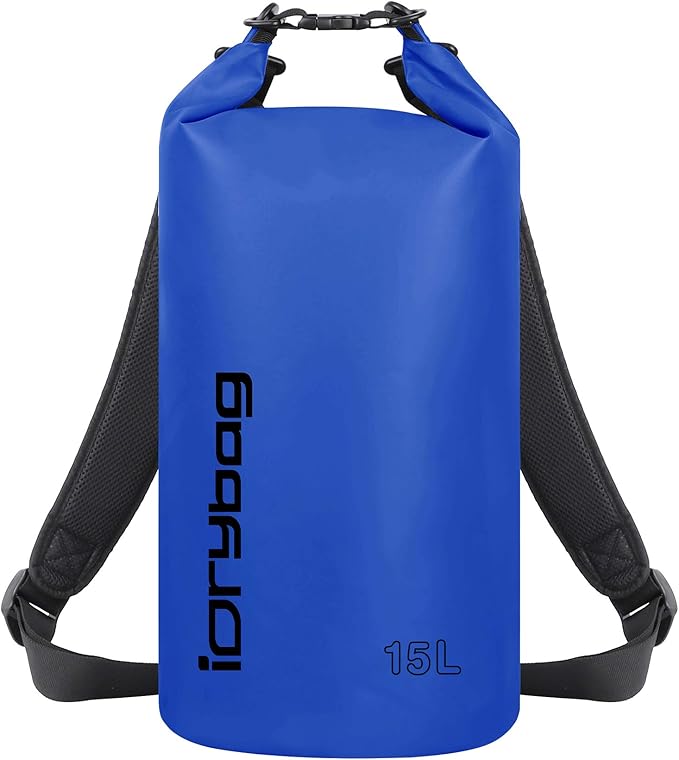 IDRYBAG Dry Bags for Kayaking Waterproof 2L/5L/10L/15L/20L, Small Dry Bag Waterproof Floating, Dry Sack Waterproof Bag for Paddleboarding Travel