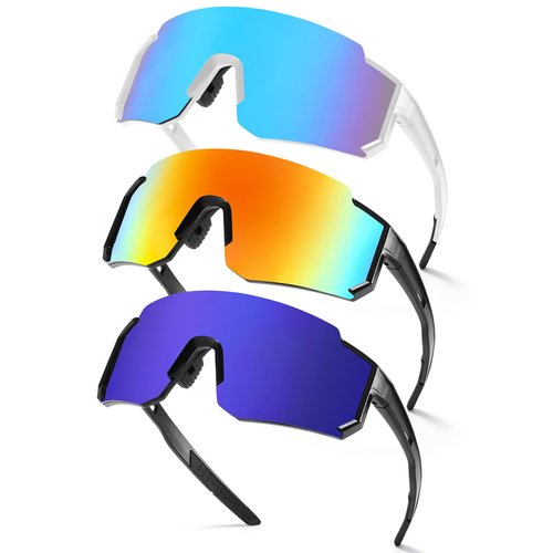 MALIDAK Sports Polarized Sunglasses for Mens Women Youth Baseball Sun glasses UV Protection Men Cycling Glasses Ideal for Fishing,Running,Surfing,Climbing