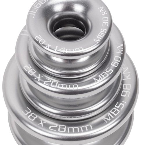 Omega Pacific Juggernaut Low Friction Ring – Arborist Gear for Tree Rigging, Climbing & Rope Redirect – Small, Medium, or Large – 30–98 kN MBS