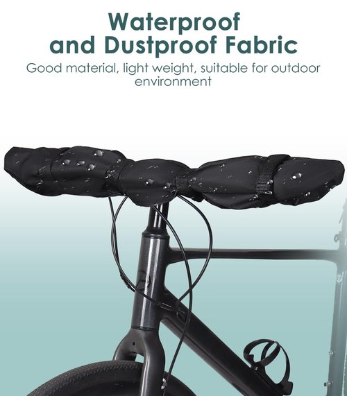 2 pcs Handlebar Cover Ebike Transport Protection, (35.8x 9 in) Widen lengthen Handlebar Protective Cover Handlebar Hood for Rear Rack Handlebar Rain