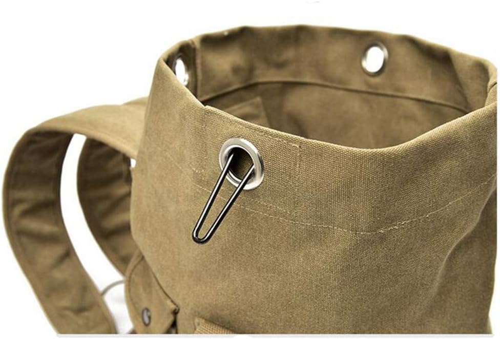 Military Duffel Bag Top Load Double Strap Canvas Backpack Army Travel Big Size