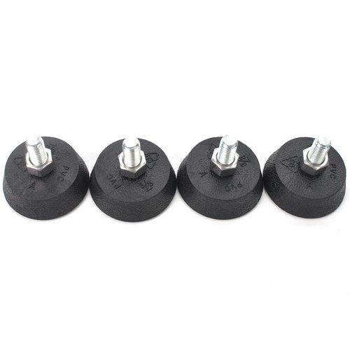 Anvpkun (4 Pack Upgrade 3/8" Spin Bike Foot Pads Compatible with Peloton Bike Replacement Parts Non-Slip Shock-Absorbing Leveling Feet with Sound-Proof Rubber for Exercise Bike Leveling