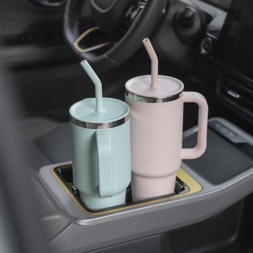 Greant 5 PCS Press in Straw for Hydroflask Tumbler, Straws for Hydro Flask Tumbler Straw Replacement 20 oz to 40 oz (5 PCS, 5 Colors, for Hydroflask Tumbler 40oz)