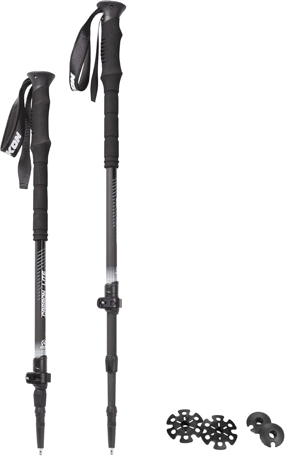 Yukon Charlie's Sherpa Trekking Poles, Twist Lock Adjustment System, Hiking Poles and Snow Baskets, Multiple Styles & Sizes