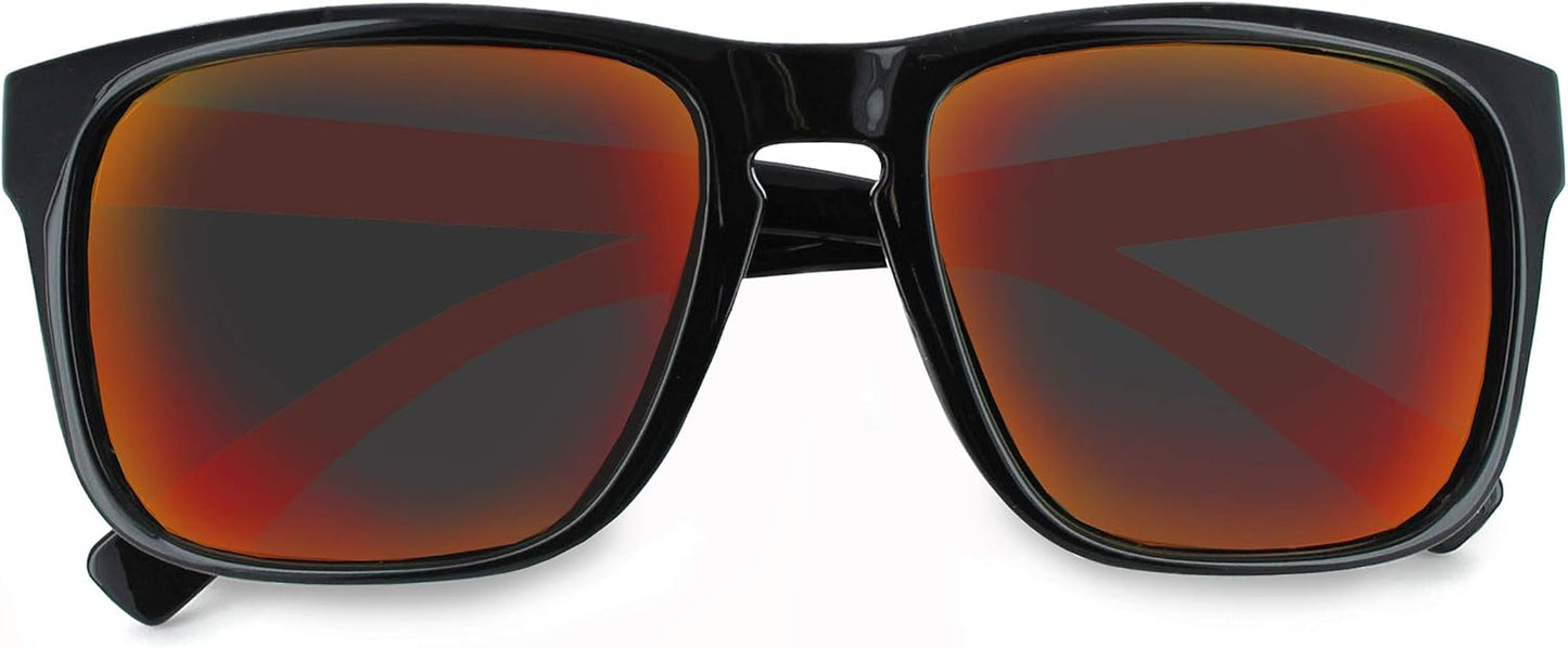 Optic Nerve Ziggy Polarized Sport Sunglasses - Lightweight Sportwrap Frame, UV Protection, Anti-Glare - Unisex Fit
