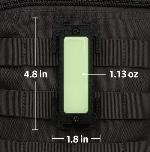 ONE Shear® Glow in The Dark MOLLE Emergency Identifier – Tactical 1 inch Web Gear Attachment for Outdoors, First Responders & EDC 2 Pack
