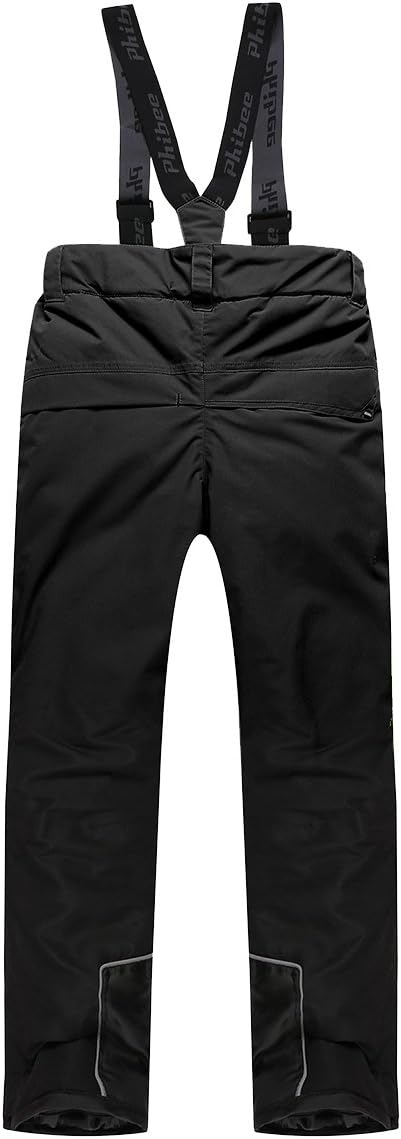 PHIBEE Girls' Waterproof Windproof Breathable Polyester Snow Ski Pants