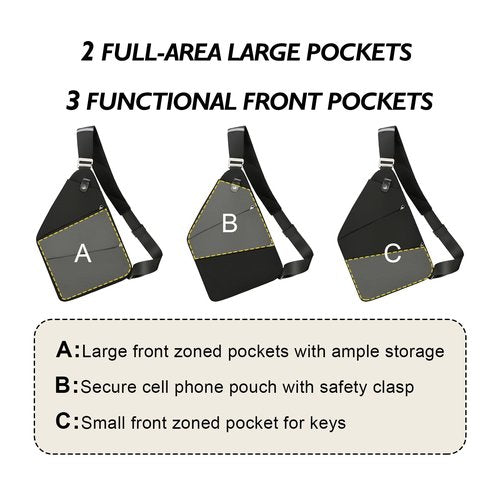 brooke kalla Anti Theft Crossbody Travel Bags Mens Sling Bag Over the Shoulder Bags for Women Gifts for Travelers