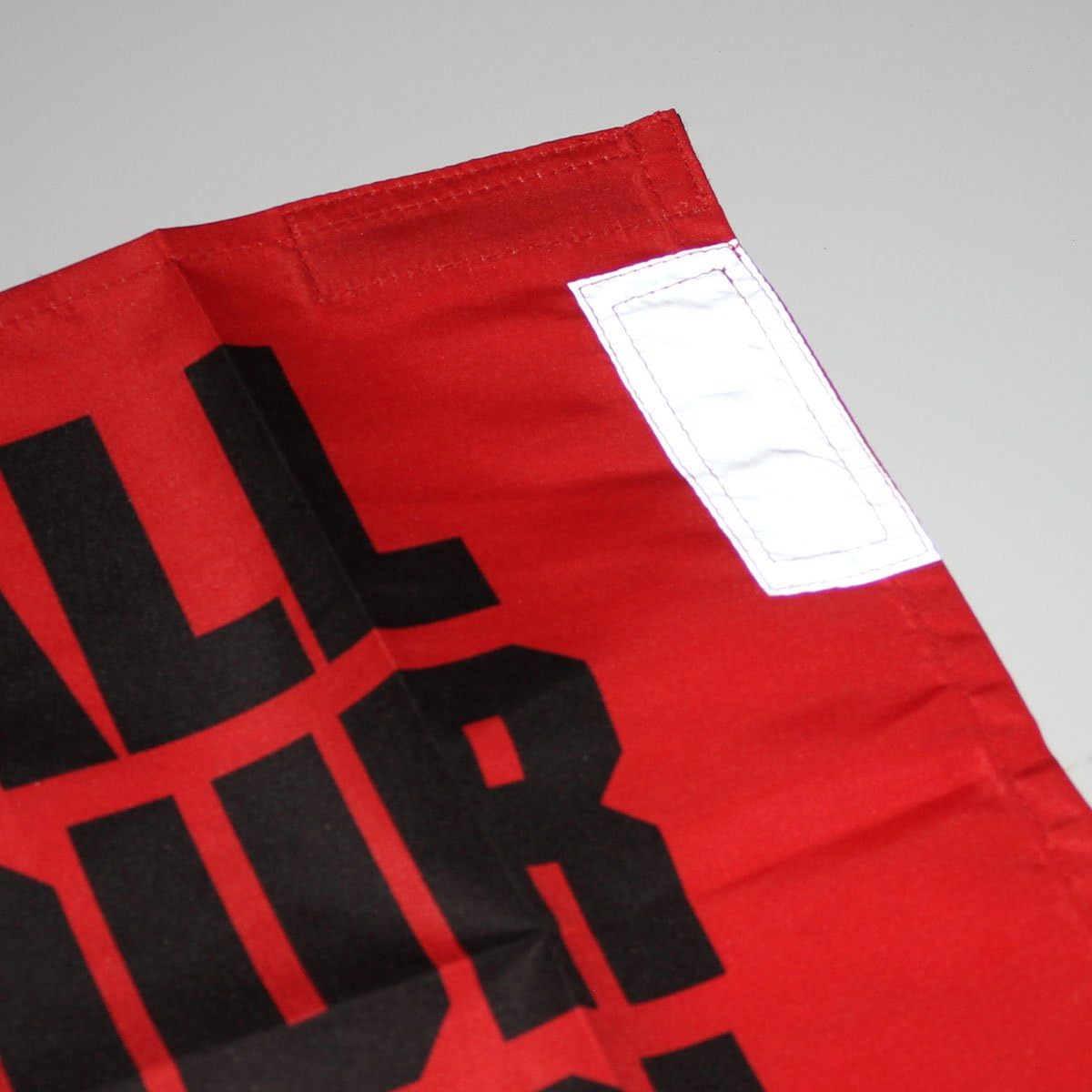 Social Airsoft Dead Rag, I'm Hit Red Kill Rag w/Hook & Loop Fastener and Reflective Strips
