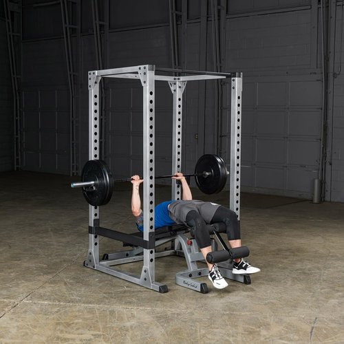 Body-Solid GPR378 Power Rack - Heavy-Duty Squat Cage with Adjustable Safety Bars & Chin-Up Bar for Home Gym
