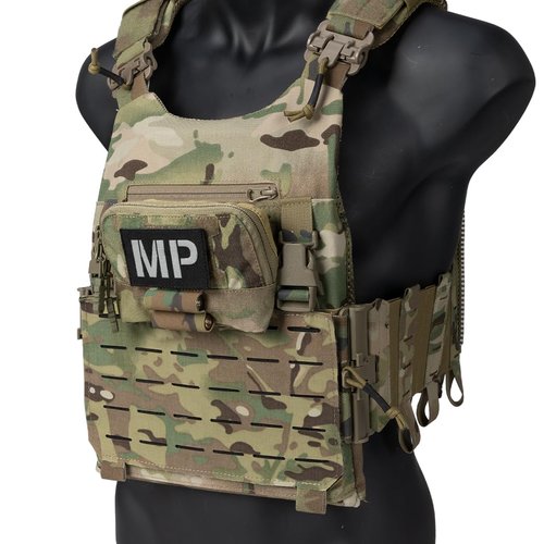 Tactical Admin Panel Pouch Small Chest MOLLE Pouch for Tactical Bag JPC2.0 AVS CPC with MOLLE System 500D Nylon(Camo)