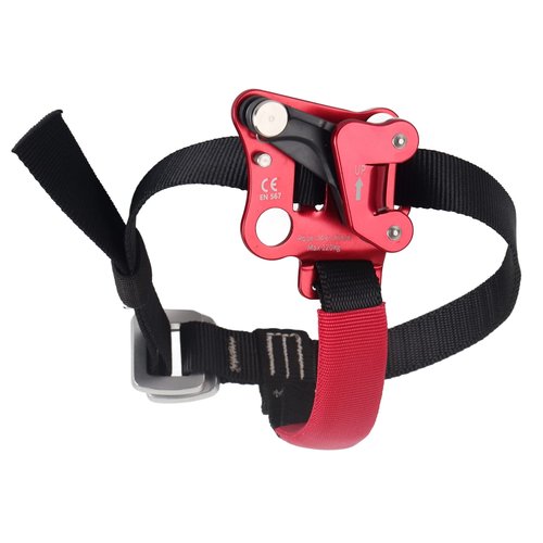XHIKOWAT Aviation Aluminum Lightweight Climbing Foot Ascender Red Right Foot Riser for Mountaineering Rock Climbing Rescue Work (Right Foot Ascender/red),Other Extreme Sports Equipment