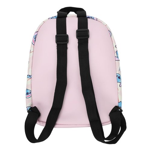 Bioworld Stitch Character Heads Faux Leather 10.6" White Mini Backpack