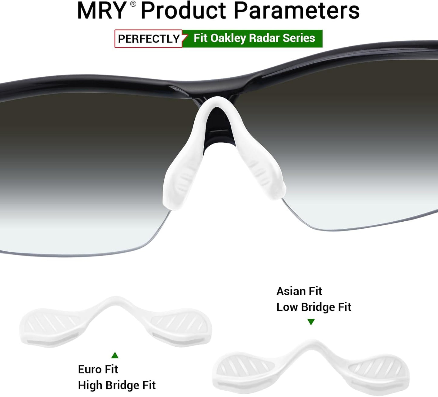 Mryok Replacement Nosepiece Nosepad for Oakley Radar Path EV RadarLock Sunglass