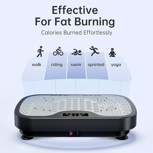 JOROTO Vibration Plate Exercise Machine, Vibration Platform Plate for Lymphatic Drainage & Weight Loss, Vibrating Plate Body Shaker Exercise Machine for Women Whole Body Workout (JV30)