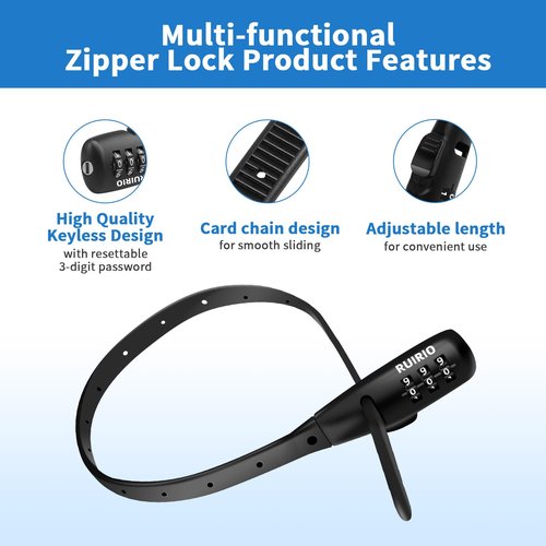 Zip Tie Lock Adjustable Cable Lock for Kids Bike, Fridge, Scooter, Bike Rack, Cabinets, Drawers, Gates, Fences, Helmet,Toolboxes, Lightweight Bicycle Lock, 2 Pack (Black)