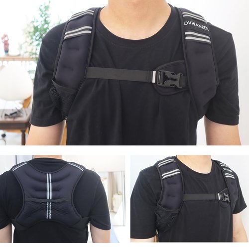 Sport Weighted Vest 6 pounds Cardio Strength Training Workout Equipment Body Weight Vest for Running Walking Men Women Youth (6, Pounds)