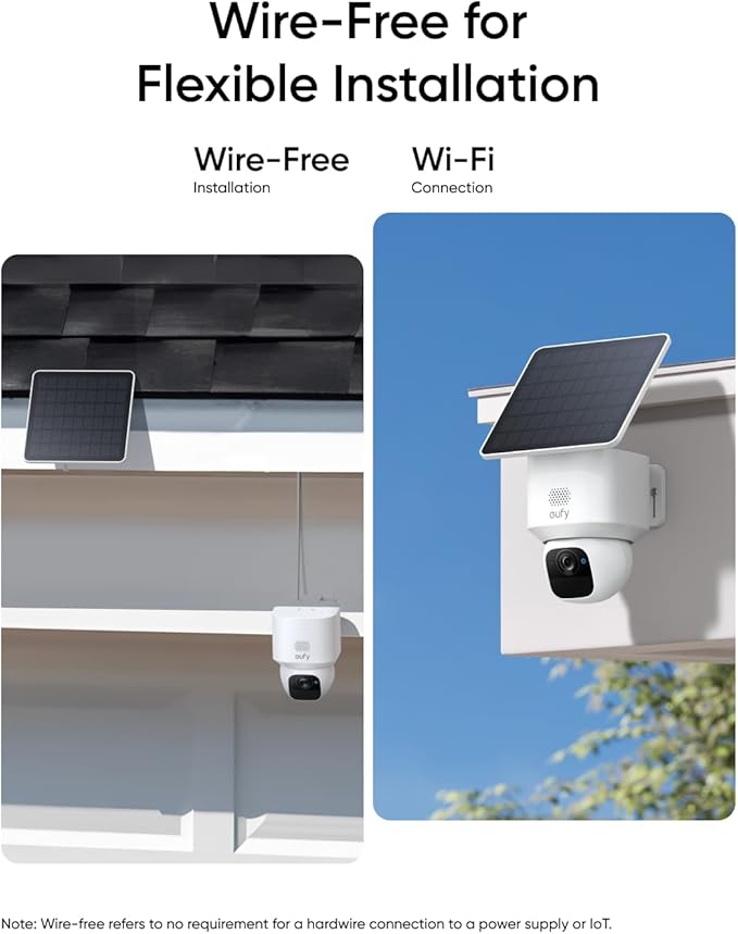 eufy Security SoloCam E30, 4-Cam Pack Kit, Security Cameras Wireless Outdoor, Solar Camera Outdoor Wireless, 360° Pan, AI Tracking, 2K Clarity, No Monthly Fee, Supports Only 2.4GHz