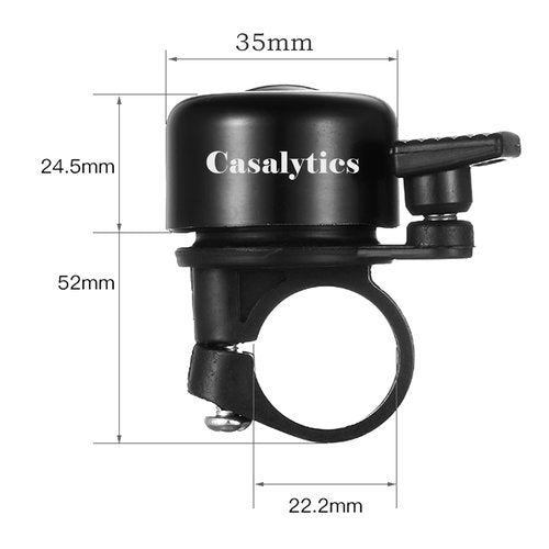 Casalytics Bike Bell, 2Pcs Cute Mini Bicycle Bell, Classic Bike Bells, Cycling Ring Bell for Road Bike Mountain Bike Scooter
