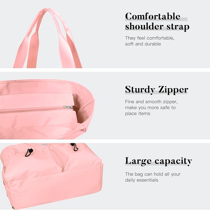 Yoga Bags for Women with Yoga Mats Bags Carrier Carryall Canvas Tote for Pilates Shoulder for Travel Office Beach Workout