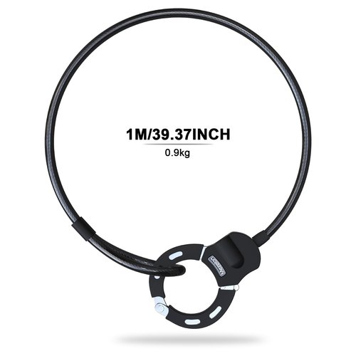 Mezelon Electric Scooter Lock, 100cm/13.5mm Heavy Duty Bike Cable Lock and Keys, Bicycle Lock, Scooter Locks Anti Theft for Scooter, Bicycle, E-Bike, Stroller and Motorcycle
