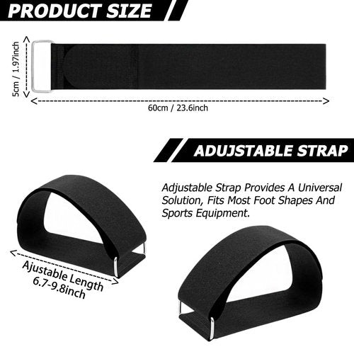 Non-Slip Workout Mat for Under Desk Ellipticals, Exercise Mat for Ellipse Leg Exerciser Machine, Apply to Foot & Leg Pedal Exerciser for Seniors Fitness, Enhanced Stability & Floor Protection(Black)