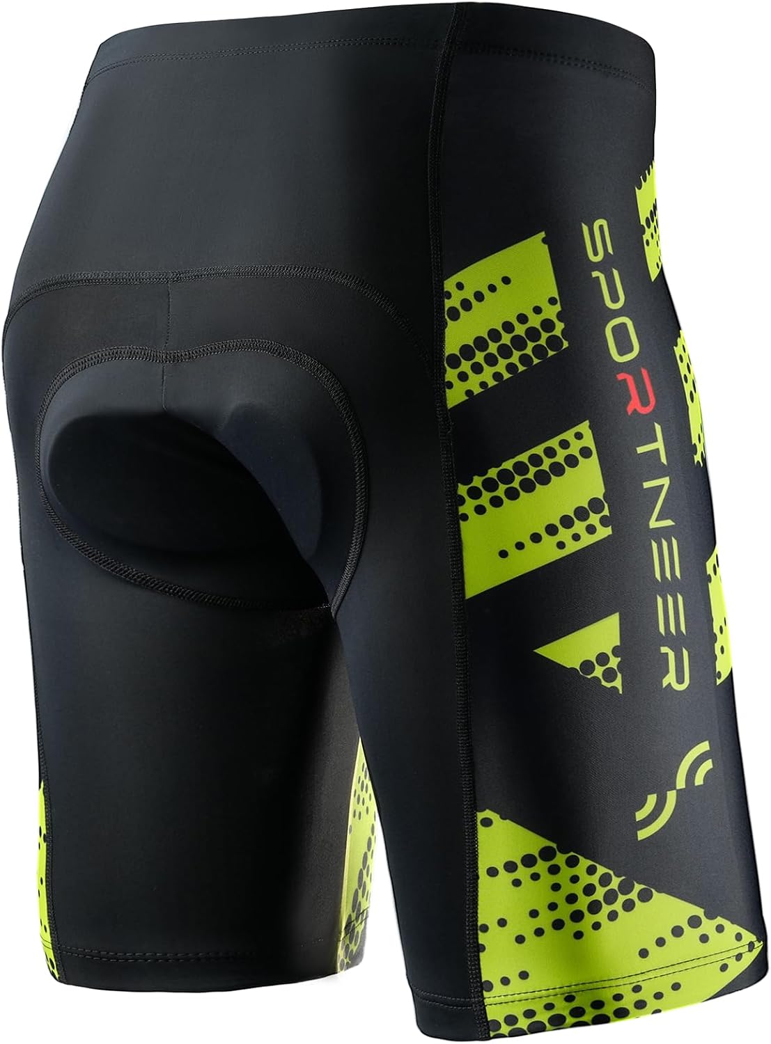 Sportneer Padded Bike Shorts for Men - 4D Padding Mens Bicycle Cycling Biking Clothing Shorts, Breathable and Absorbent