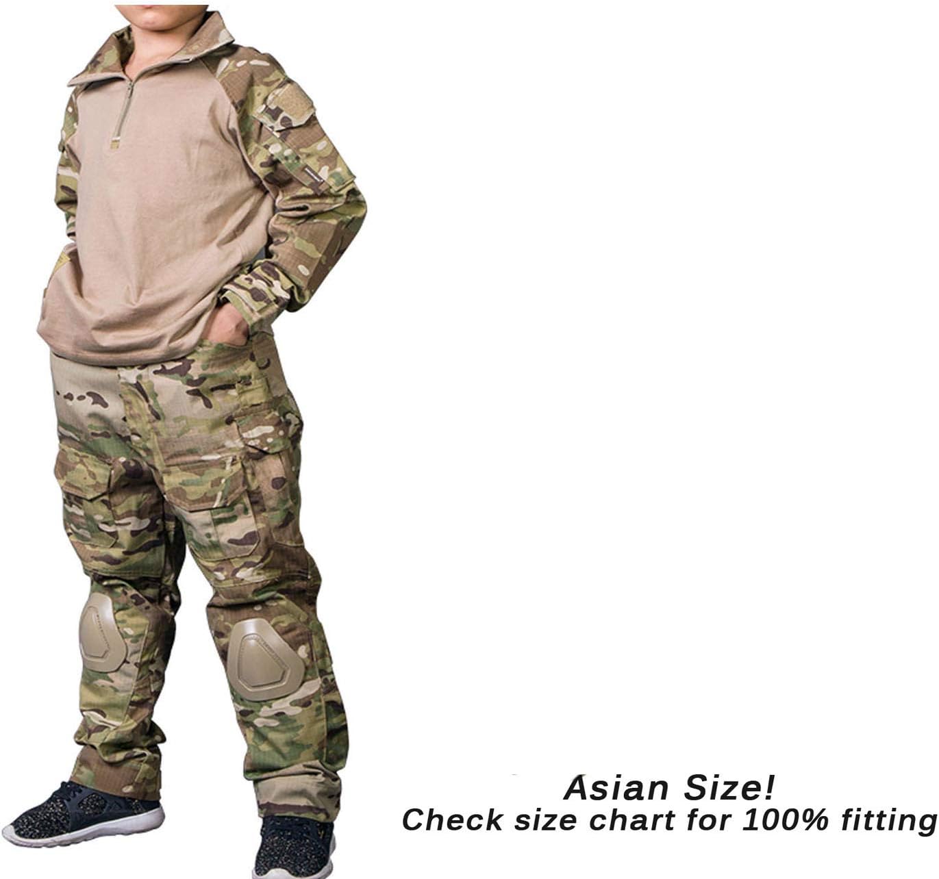 Tactical Uniform G3 Cobmat Uniform Pants and Shirts Suit for Kids MC