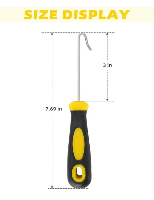 BLUEWING Dehooker Portable Stainless Steel Fishing Hook Remover Bait Tool Durable Remover, 7.69in