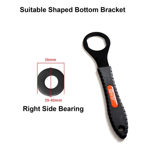 SONZUIA 36mm Box End Wrench for Removing Vintage Bicycle Bottom Brackets Cups