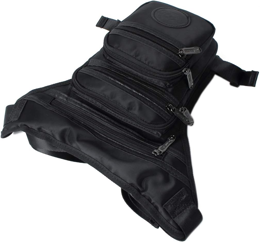 Nylon Drop Leg Bag Hiking Waist Pack for Men Women Tactical Motorcycle Bike Cycling Riding Travel Outdoor Sports Fanny Pouch