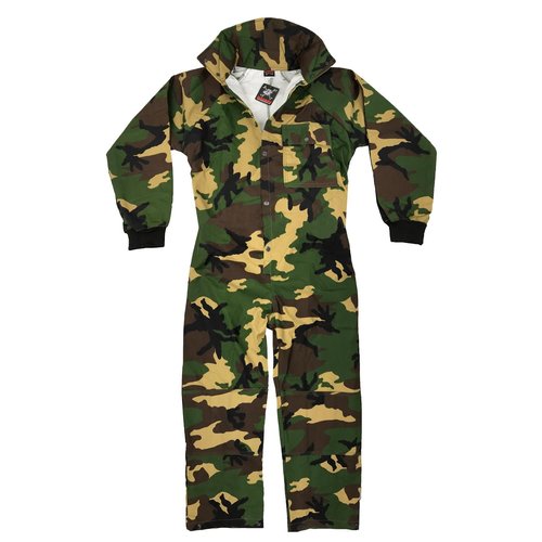 Maddog Durable Ripstop Step-in Coveralls | Full Body Paintball, Airsoft, Mechanic, Outdoor Work Protective Wear Jumpsuit - Camoflauge - X-Small