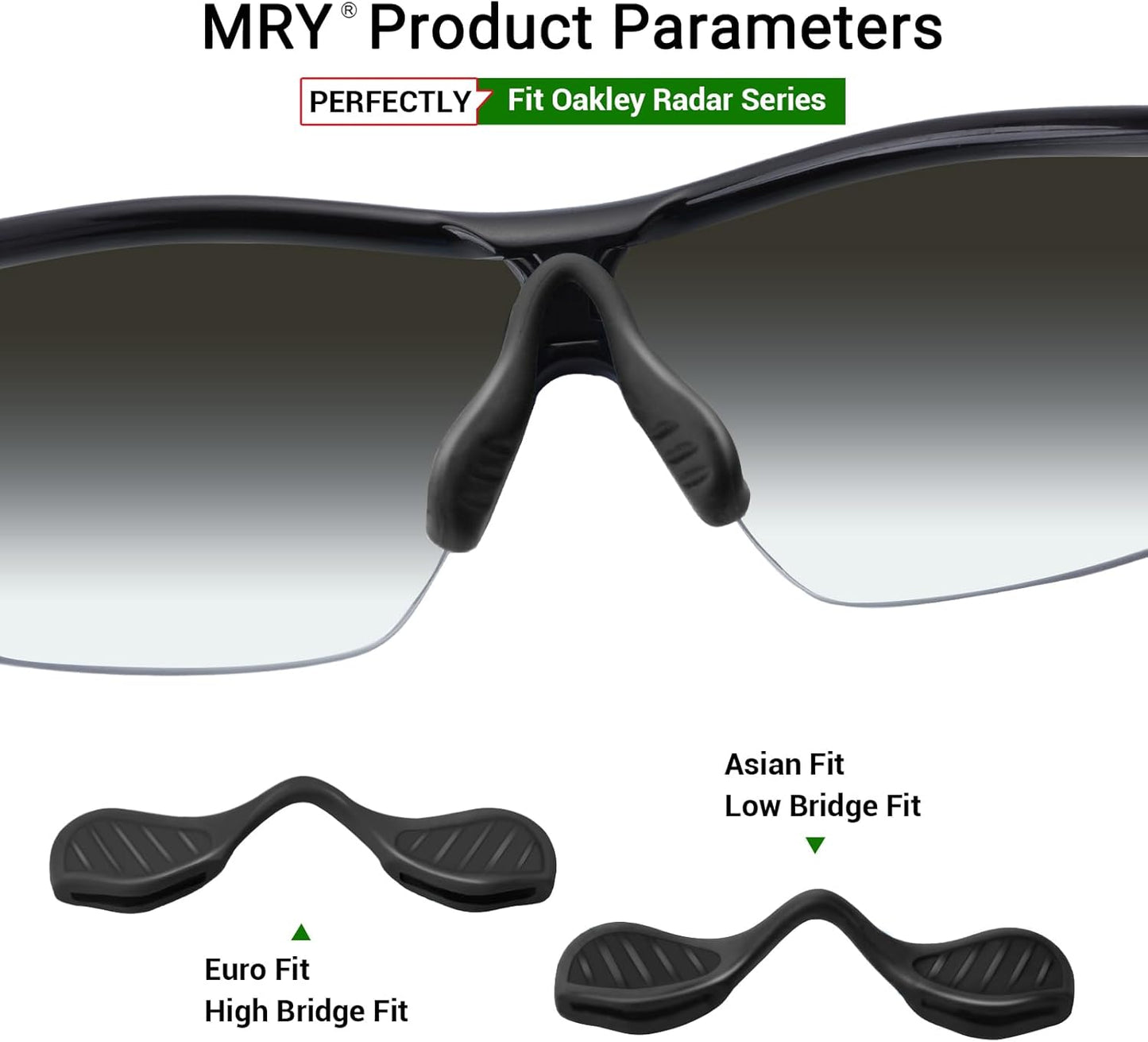 Mryok Replacement Nosepiece Nosepad for Oakley Radar Path EV RadarLock Sunglass