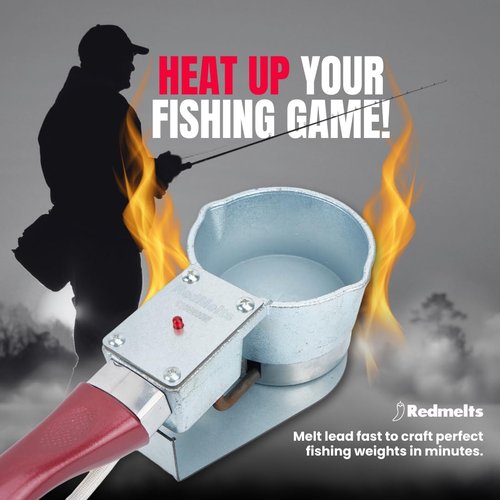 Electric Lead Melting Pot for Fishing Mold Kit, Fast-Melting Lead Pot and Lead Smelter Pot, 5-Pound Capacity, for Fishing Weights Molds & Bullet Casting Molds, Designed in USA