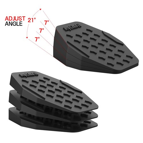 Squat Wedge Block 6PCS Set Adjustable Non-slip Squat Ramp - Calf Stretcher Slant Board - yoga blocks,For Heel Elevated Squat,Weight Lifting,Calf Stretcher, Deadlift Squat,Improve Mobility, Balance, and Strength,Non-Slip, Versatile Trainer Aid