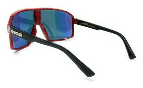 Ultimate Sports Visor Sunglasses – Unisex Performance Eyewear for Outdoor Activities (Red)