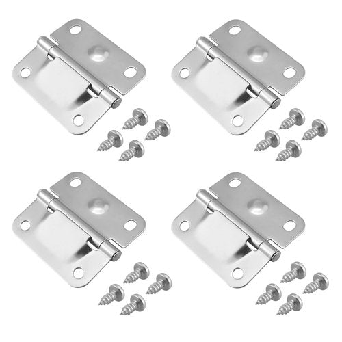 SDTC Tech 4 Pack Cooler Stainless Steel Hinges with Screws Set, Ice Chest Stainless Steel Hinge Replacement for Cole Man Camping Coolers Accessories 5235 5250 5286b 6262 6270